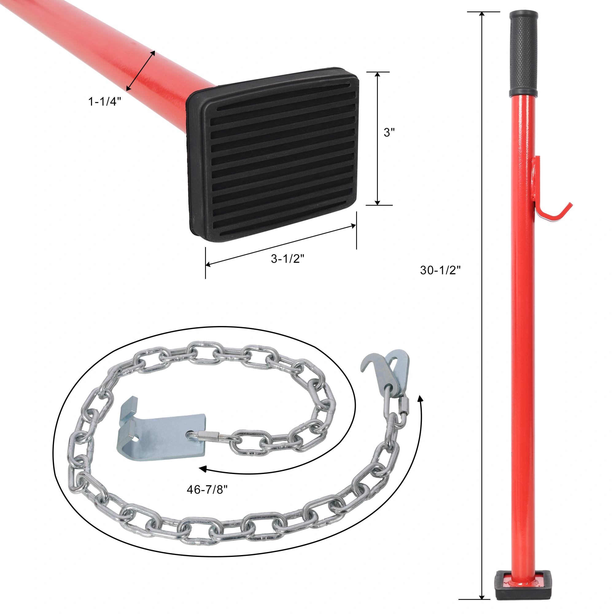30 Inch Universal Pulling Stick Tool for Car Bumper Dent Repair, Body Panel, Hood & Deck Fix view 7