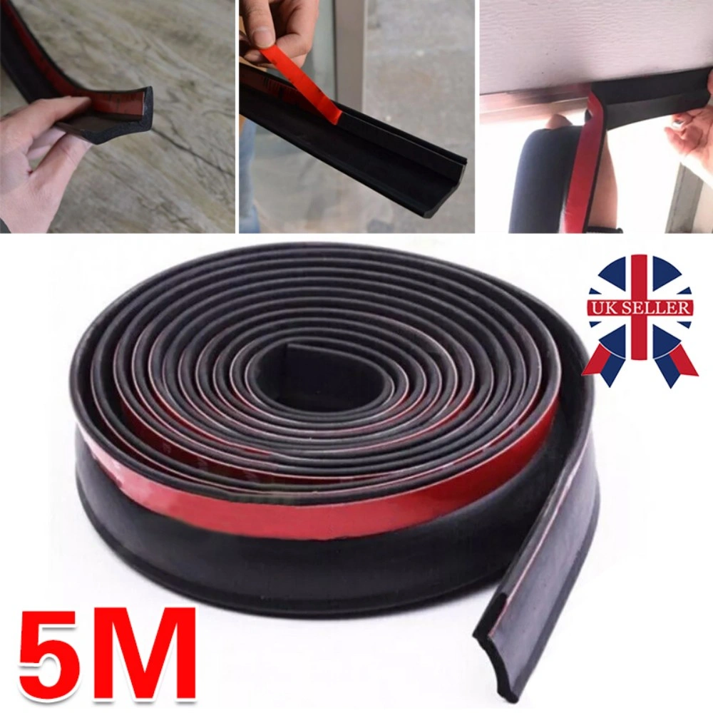 5m Garage Door Bottom Weather Stripping Rubber Seal Strip Replacement Seal view 2