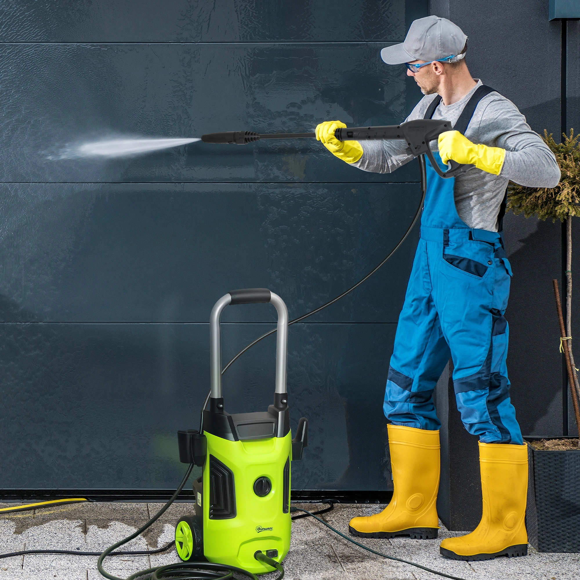 2000 PSI High Pressure Washer 1.2 GPM Electric Power Cleaner with 25ft Hose Foamer Nozzle for Cars Driveways Deck Patio