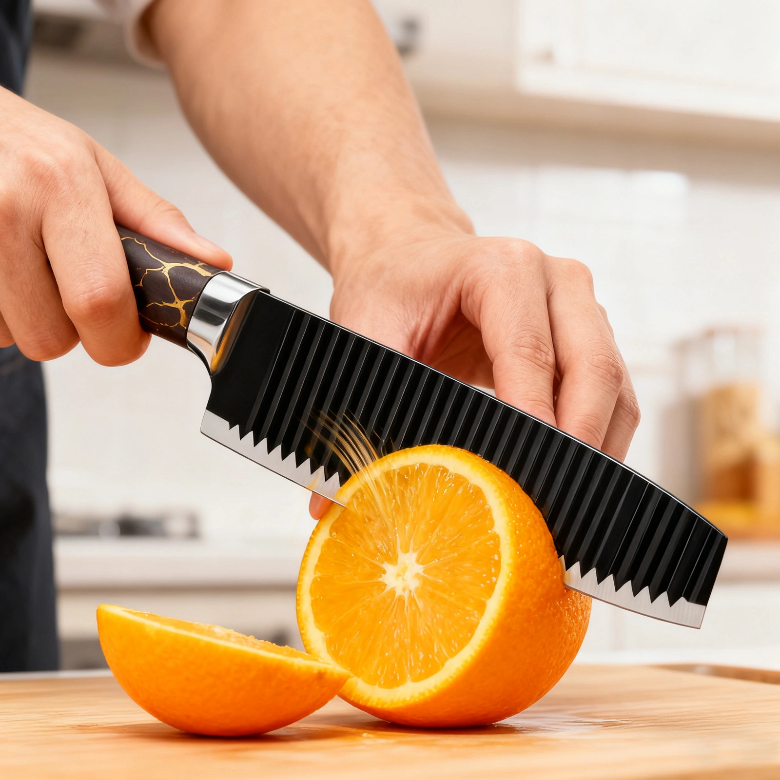 8-Piece Professional Kitchen Knife Set, Ultra-Sharp Knives with Ergonomic Handles view 3