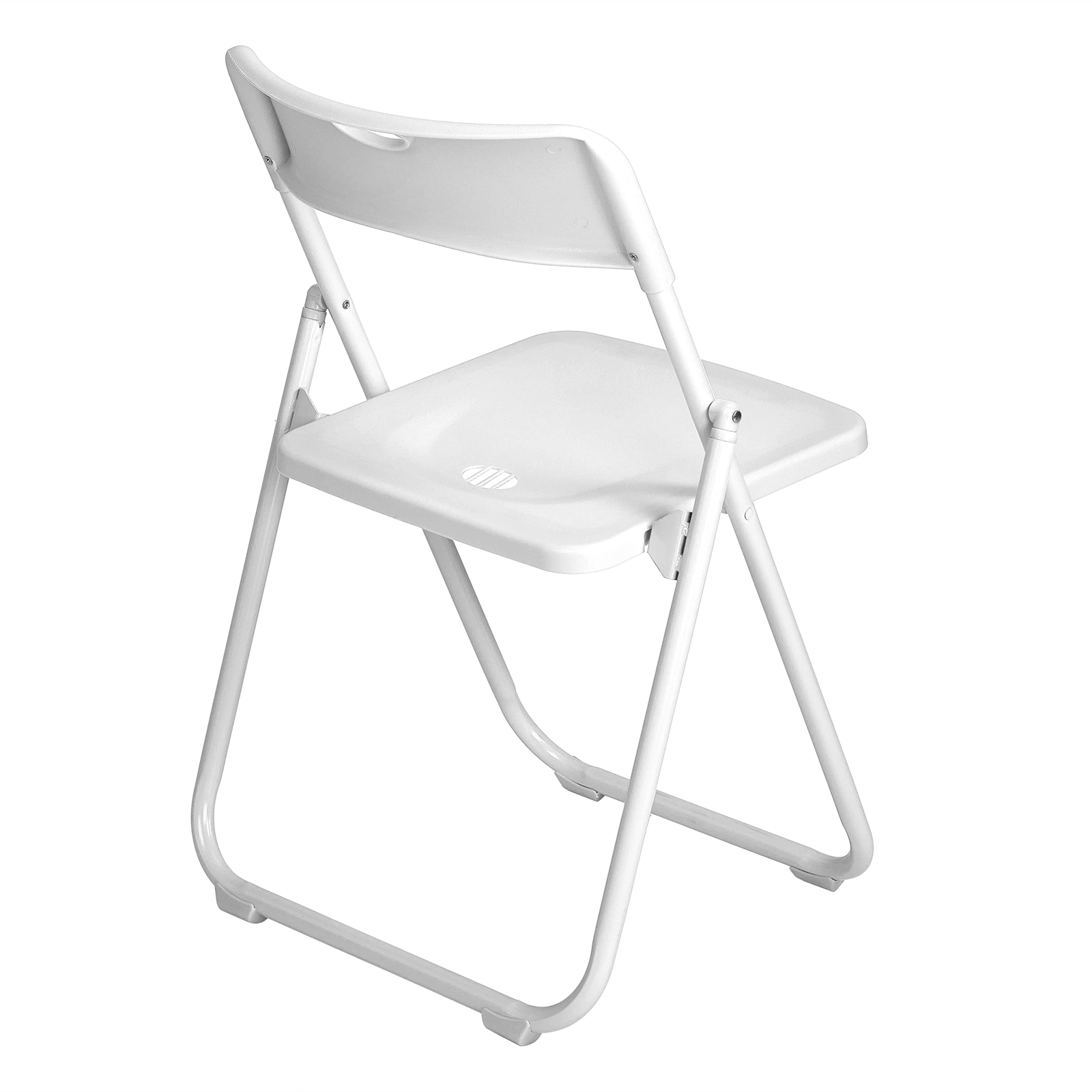10 Pack Plastic Folding Chairs, Stackable Commercial Chairs, Portable Event Seats Indoor Outdoor for Home Event Party Picnic School Wedding, White view 7