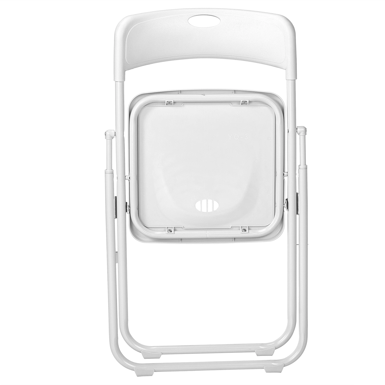 10 Pack Plastic Folding Chairs, Stackable Commercial Chairs, Portable Event Seats Indoor Outdoor for Home Event Party Picnic School Wedding, White view 8