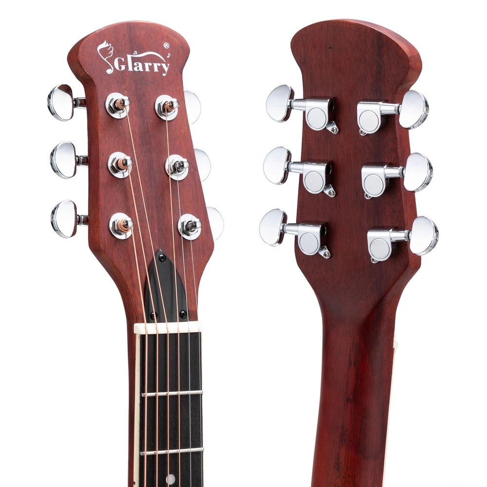 41 inch Full-Size Cutaway Acoustic-Electric Guitar Grape Voice Hole Spruce Top Round Back Sunset Color view 18