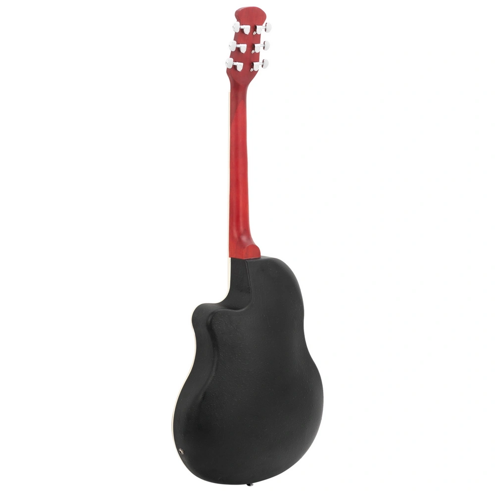 41 inch Full-Size Cutaway Acoustic-Electric Guitar Grape Voice Hole Spruce Top Round Back Sunset Color view 22