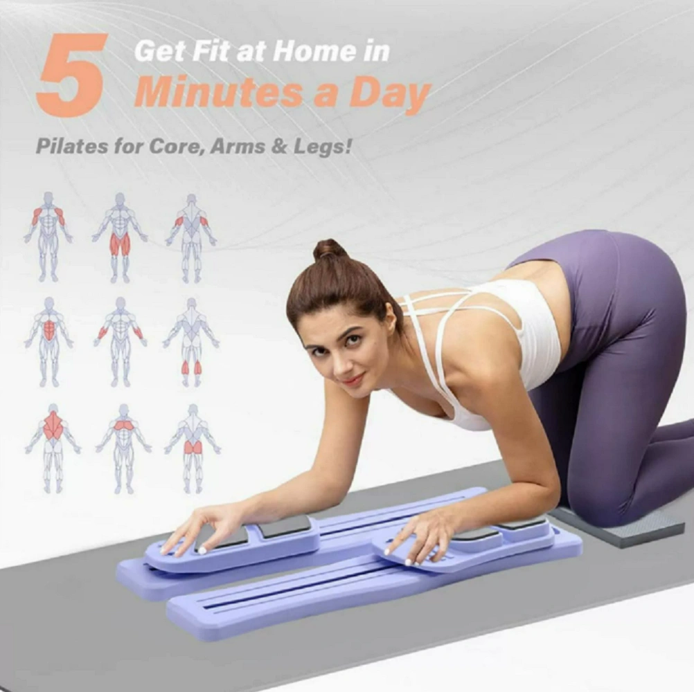 Purple Split Ski Abdominal Workout Board - Multifunctional Core Fitness Equipment for Home Office Outdoor Exercise view 5