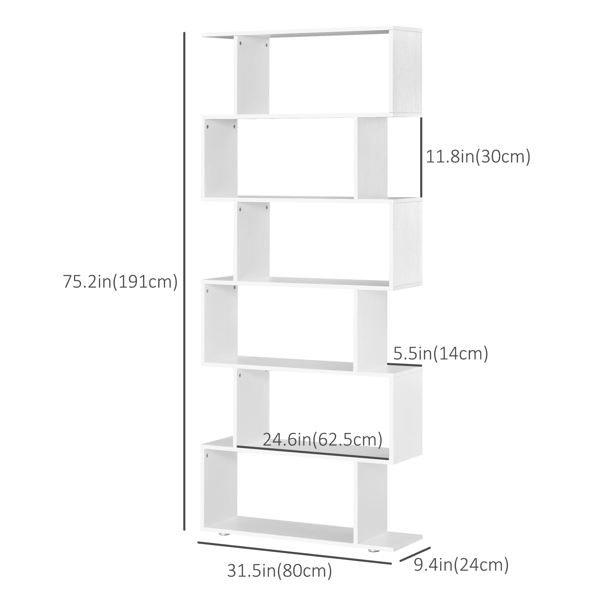 Book Shelf Storage Cabinet with Doors Multi-Functional Organizer for Living Room view 2
