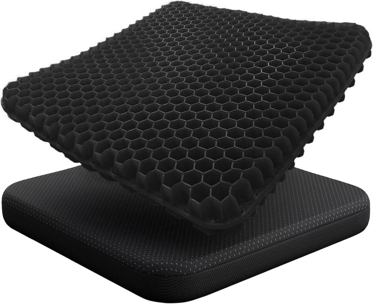 Cooling Honeycomb Gel Seat Cushion - Breathable Egg Chair Pad, Thick Foam Ergonomic Sitting Mat for Home Office