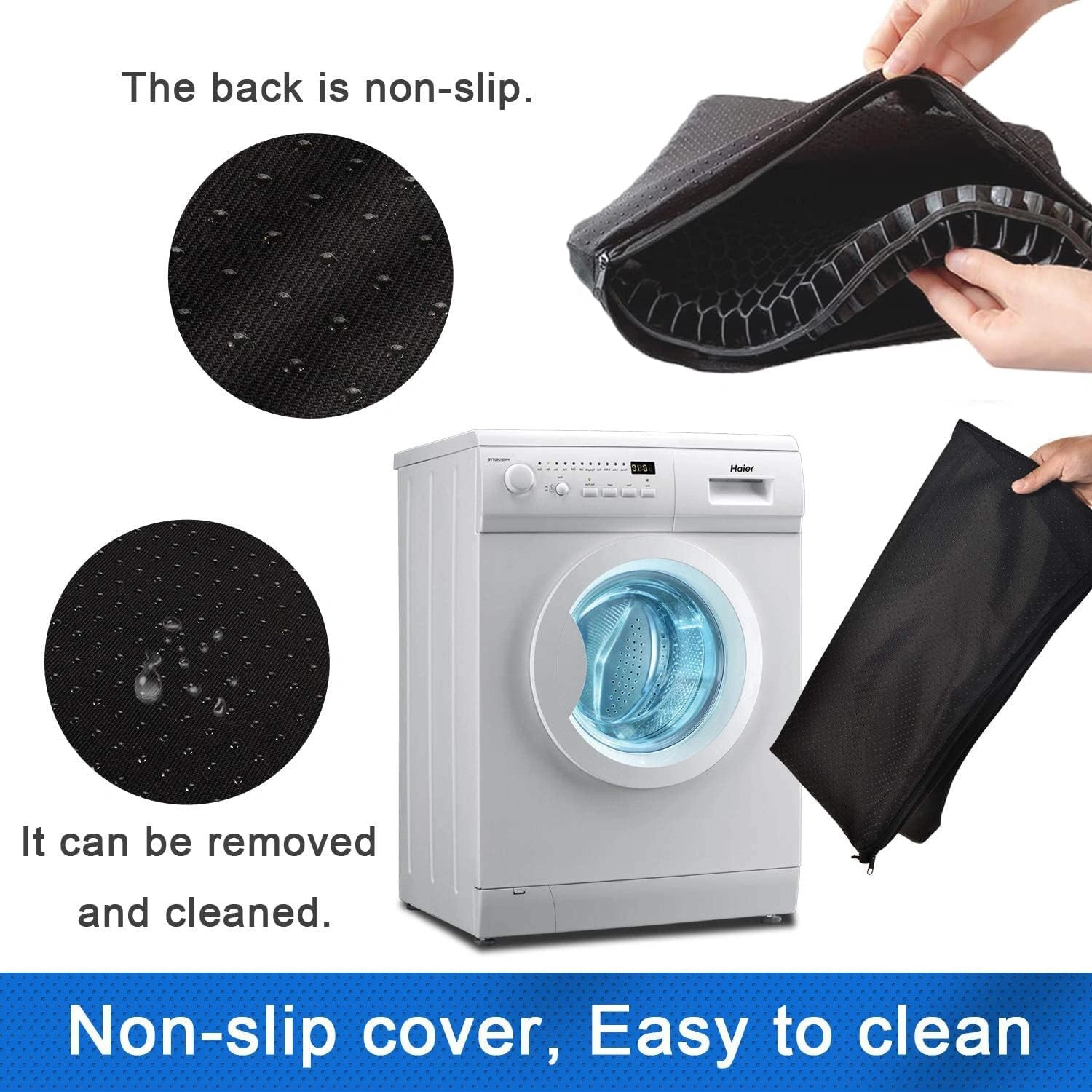 Cooling Honeycomb Gel Seat Cushion - Breathable Egg Chair Pad, Thick Foam Ergonomic Sitting Mat for Home Office view 5