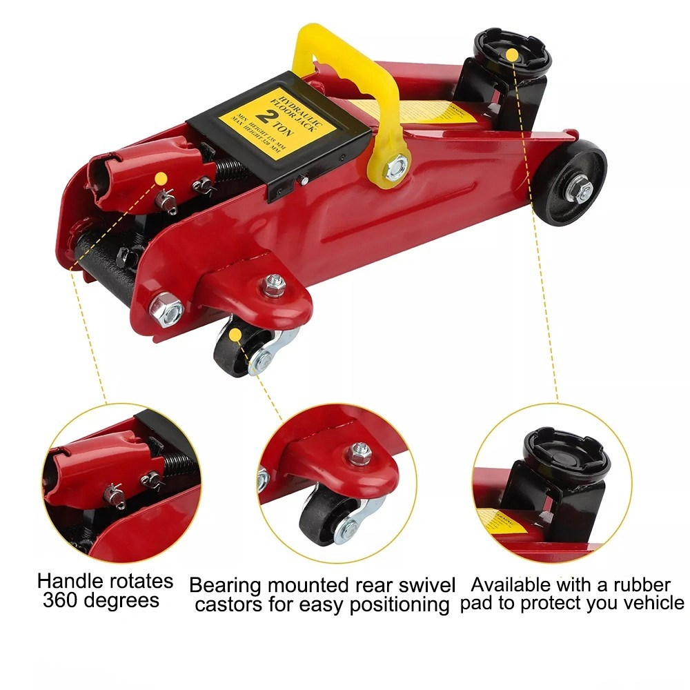 2 Ton Hydraulic Trolley Floor Jack with Plastic Carry Case for Car Van Garage view 3