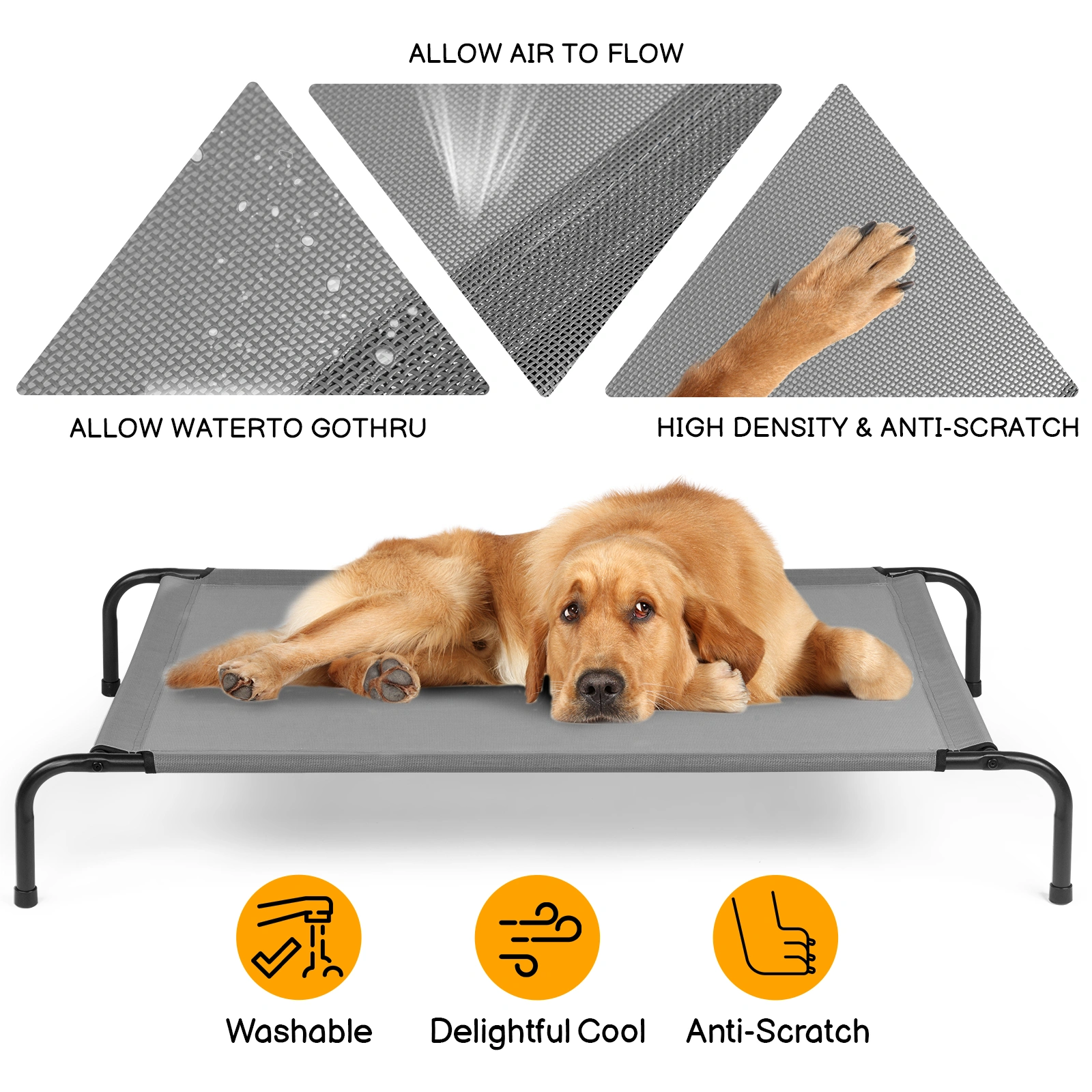 Large Dog Bed 50" x 31" x 8" - Extra Large Pet Bed Sleeping Mat for Dogs and Cats view 22