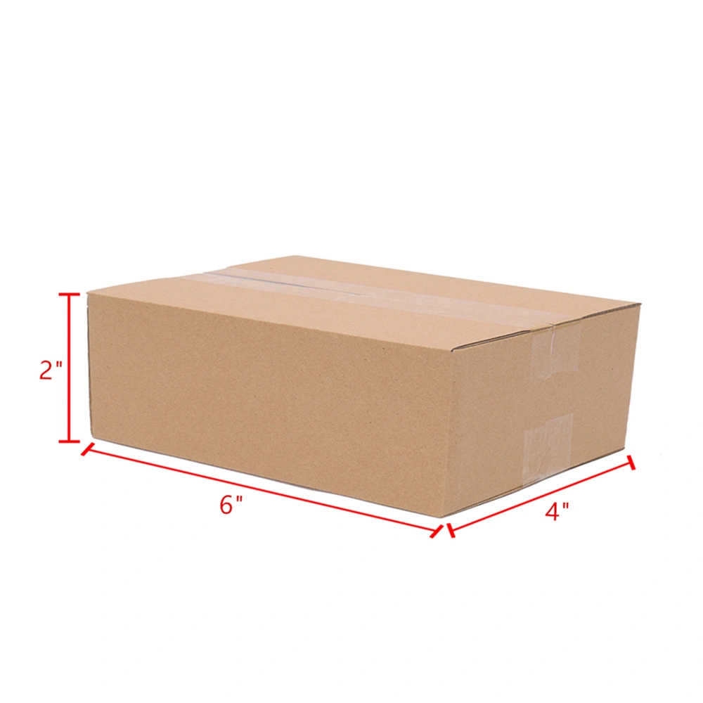 100 Corrugated Paper Boxes 6x4x2"(15.2*10.2*5.1cm)Yellow view 3