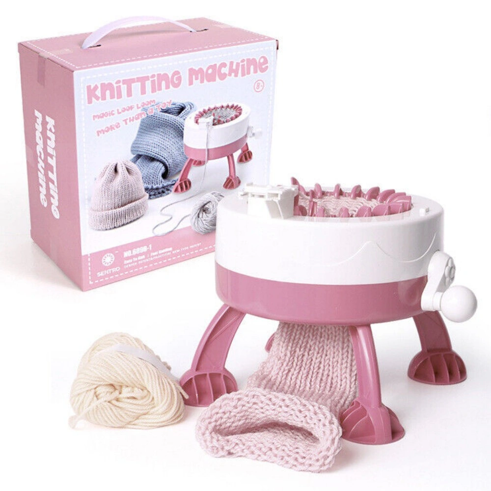 22 Needle Kid Knitting Machine Big Hand Weaving Loom DIY Scarf Hat Child Toy UK