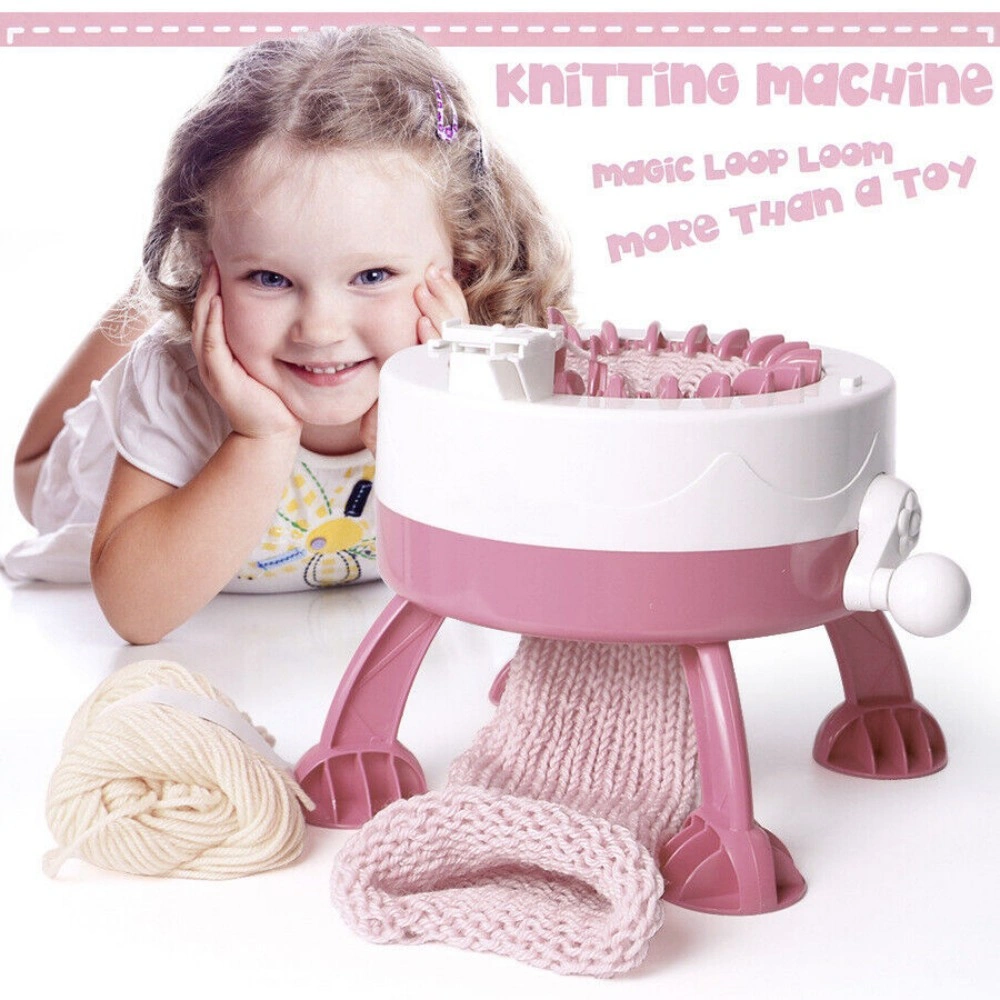 22 Needle Kid Knitting Machine Big Hand Weaving Loom DIY Scarf Hat Child Toy UK view 3