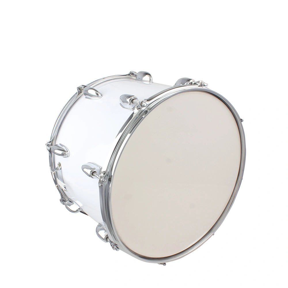 14x10 Inch White Marching Drum with Key Strap & Included Drumsticks, Portable Band Snare Drum Kit view 14