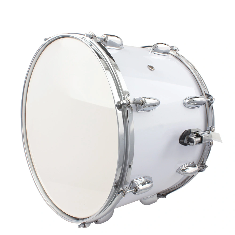 14x10 Inch White Marching Drum with Key Strap & Included Drumsticks, Portable Band Snare Drum Kit view 15