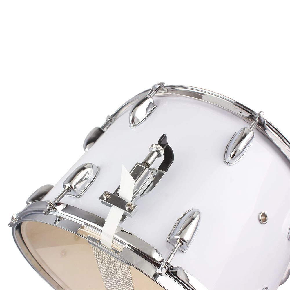 14x10 Inch White Marching Drum with Key Strap & Included Drumsticks, Portable Band Snare Drum Kit view 17