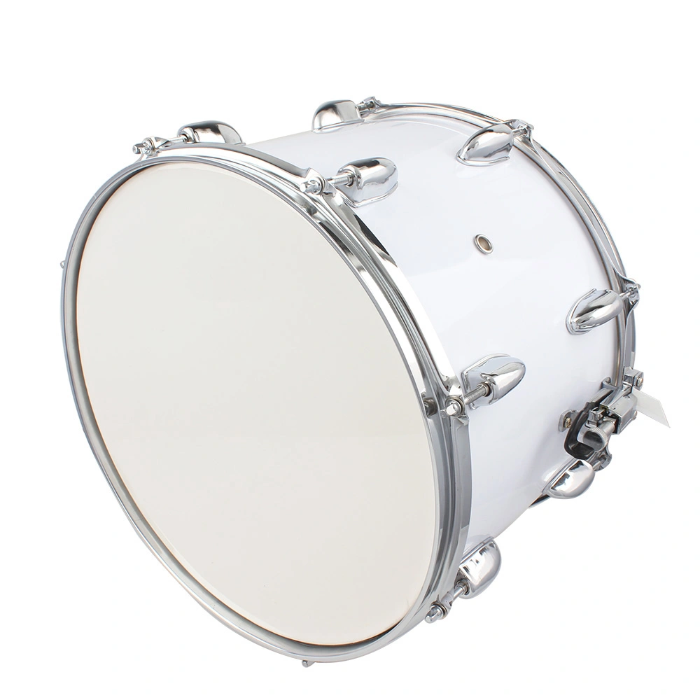 14x10 Inch White Marching Drum with Key Strap & Included Drumsticks, Portable Band Snare Drum Kit view 19