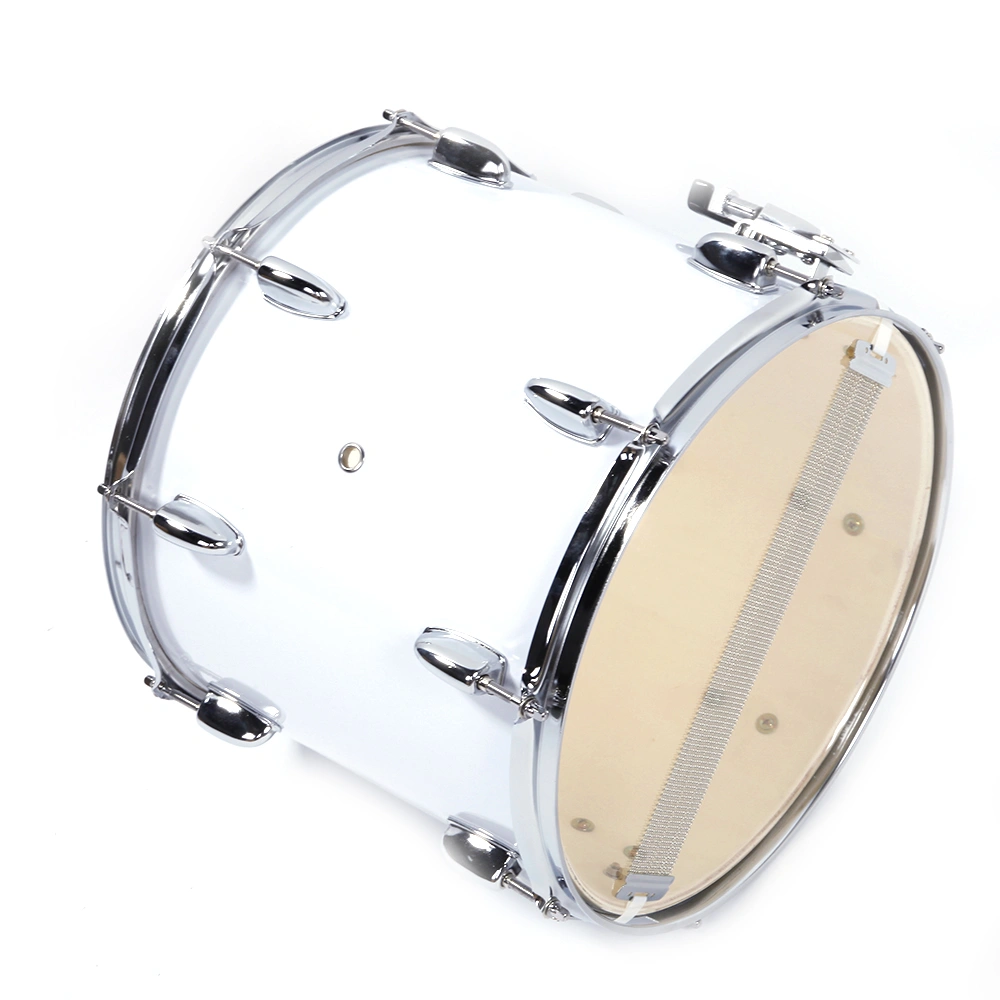 14x10 Inch White Marching Drum with Key Strap & Included Drumsticks, Portable Band Snare Drum Kit view 21
