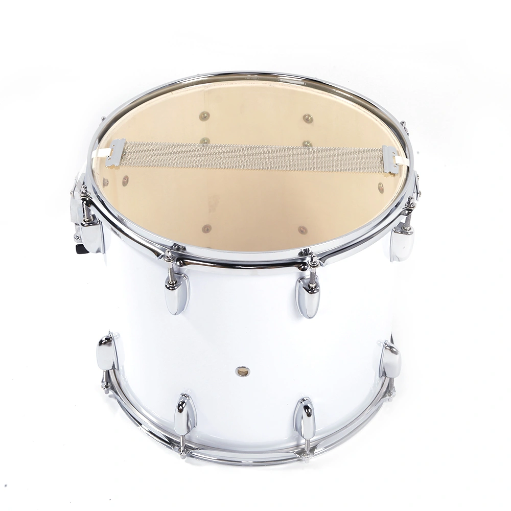 14x10 Inch White Marching Drum with Key Strap & Included Drumsticks, Portable Band Snare Drum Kit view 23