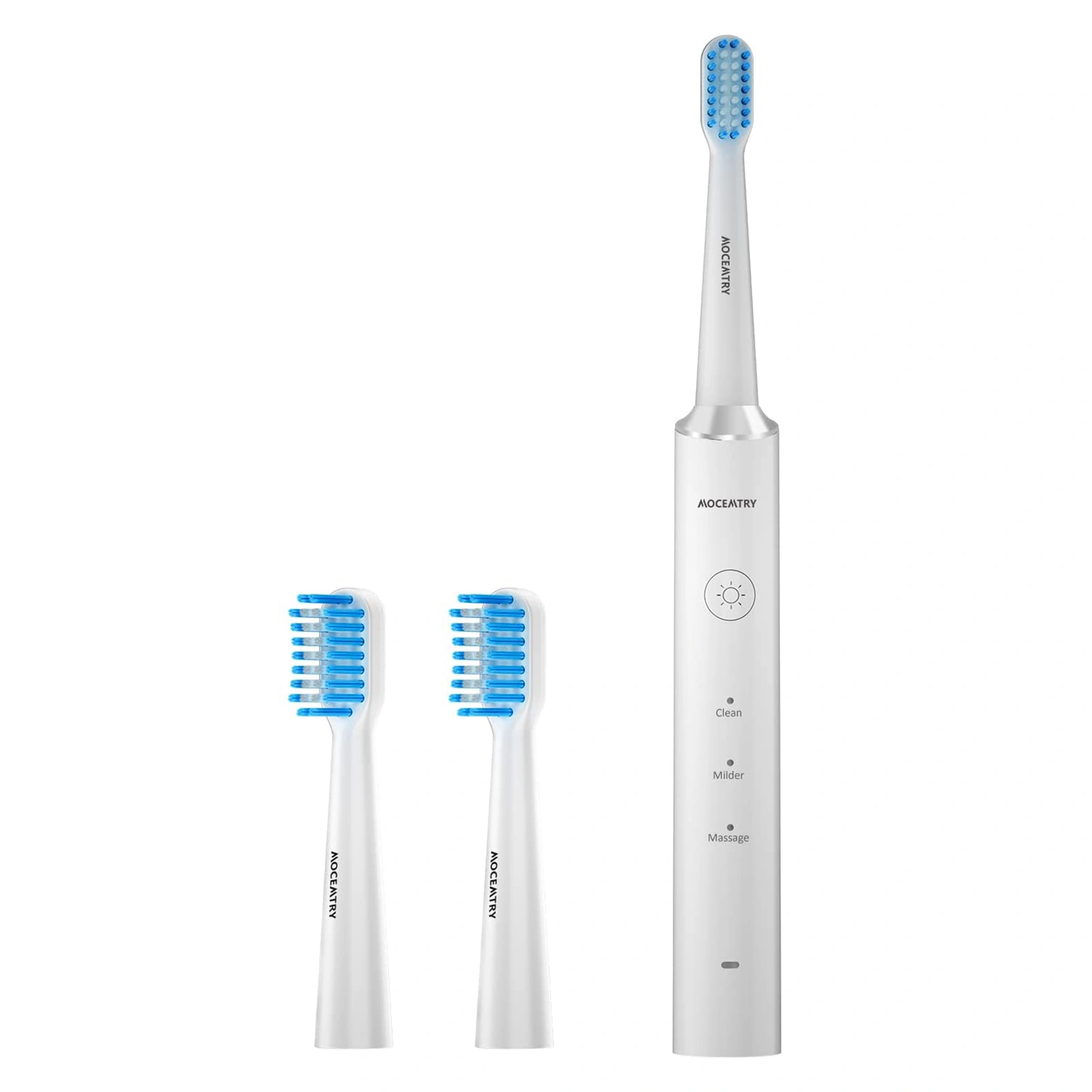 MOCEMTRY Sonic Electric Toothbrush Rechargeable, 3 Cleaning Modes, Waterproof, Whitening, White view 2