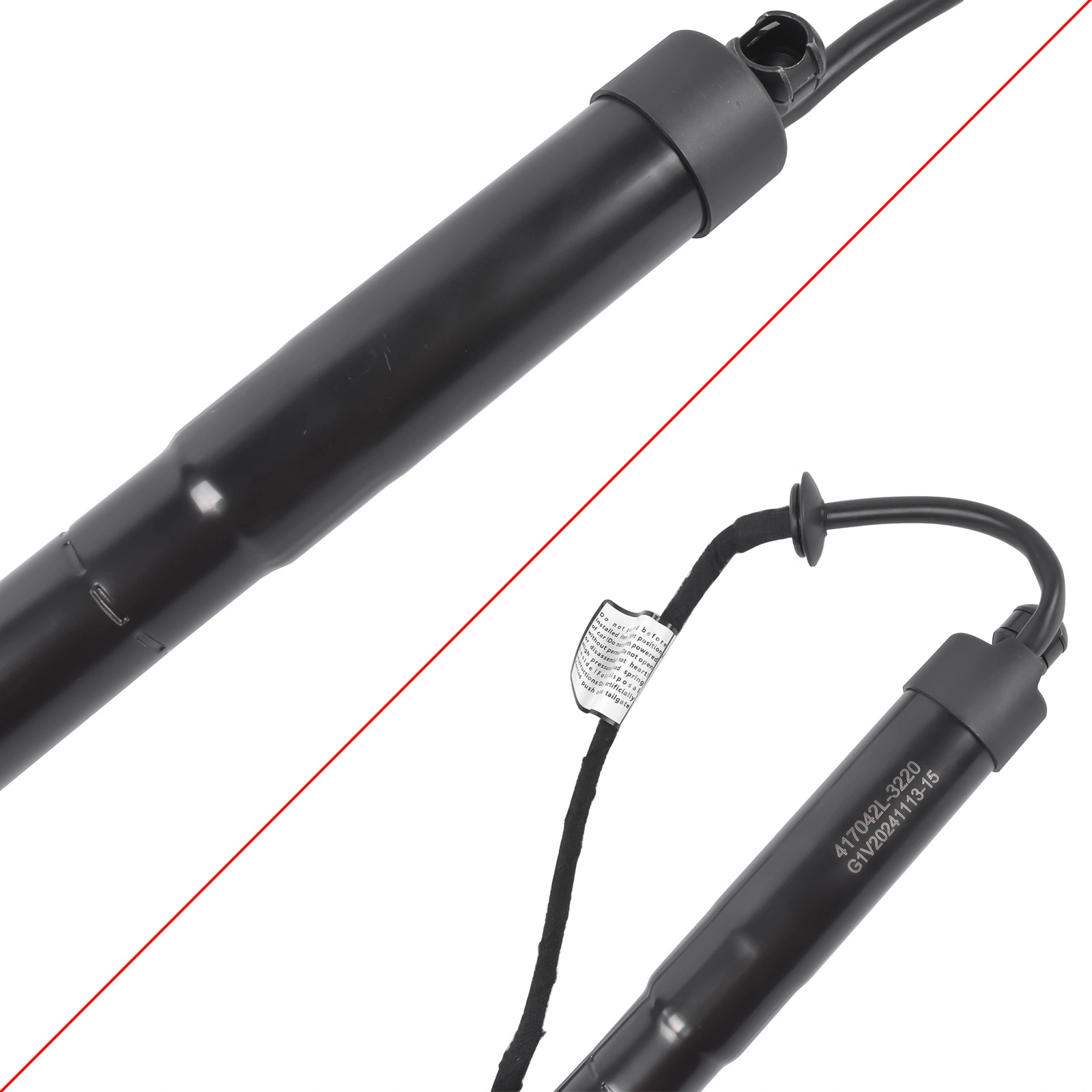 Set of 2 Rear Left and Right Tailgate Lift Support Fit for Kia Sedona Van 3.3L V6 2015-2021 Black view 8
