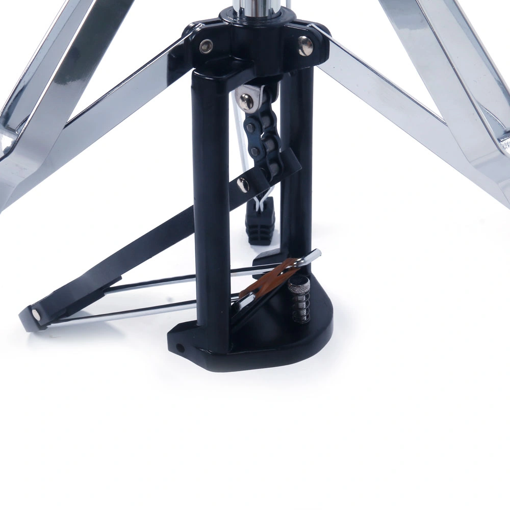 Professional Pedal Control Style Drum High Hat Cymbal Stand with Pedal Silver & Black view 10