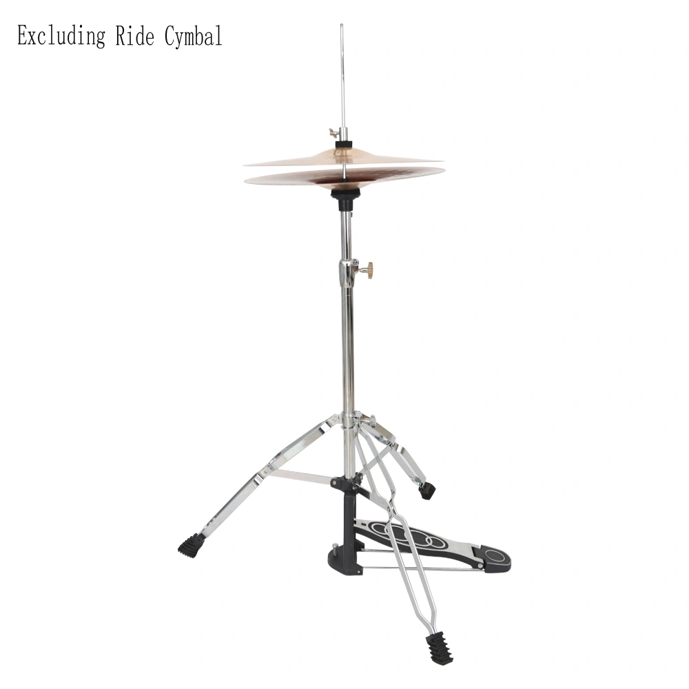 Professional Pedal Control Style Drum High Hat Cymbal Stand with Pedal Silver & Black view 11