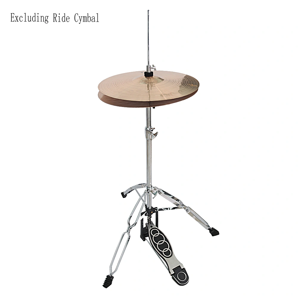 Professional Pedal Control Style Drum High Hat Cymbal Stand with Pedal Silver & Black view 12
