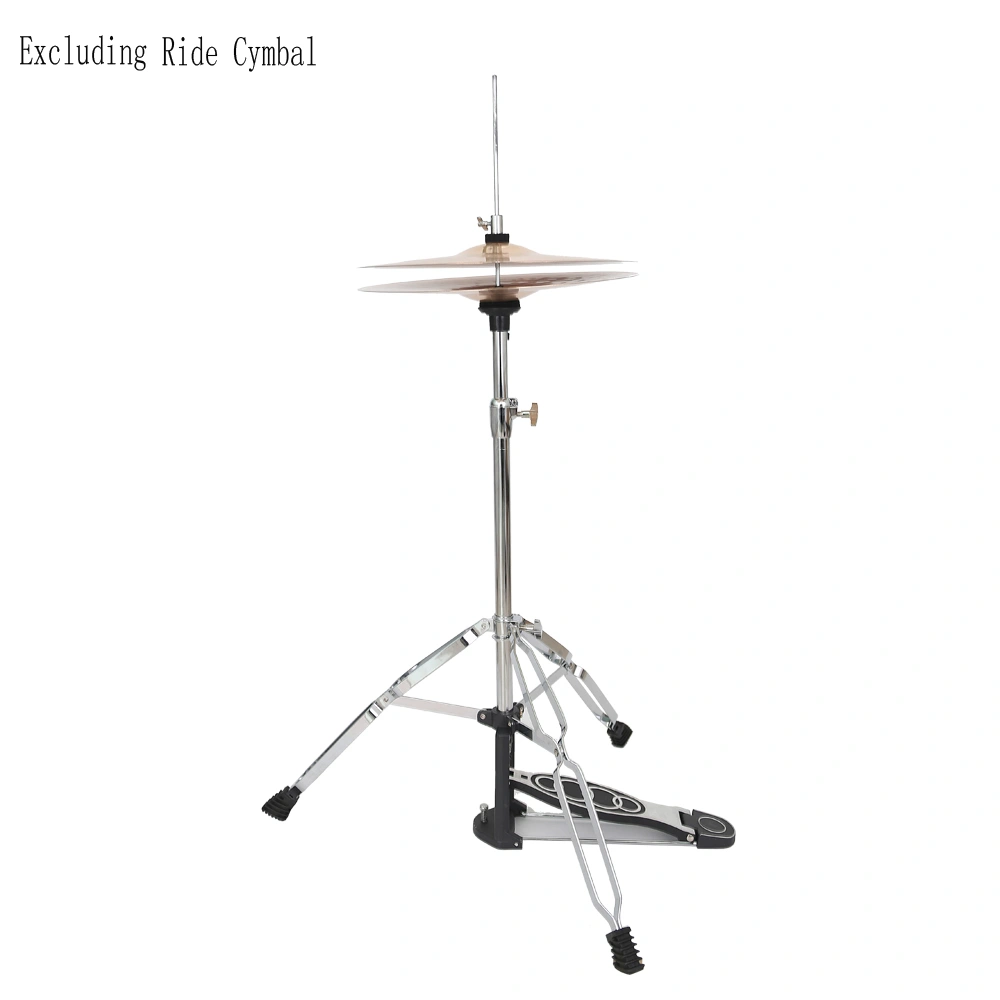Professional Pedal Control Style Drum High Hat Cymbal Stand with Pedal Silver & Black view 13