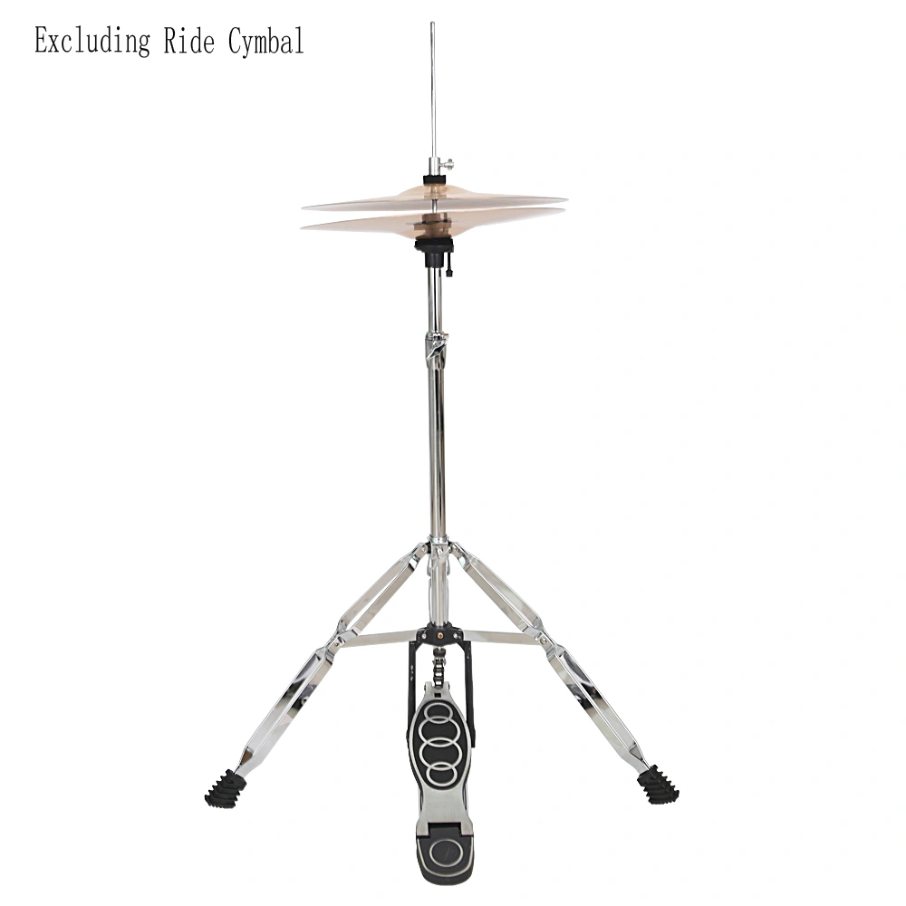 Professional Pedal Control Style Drum High Hat Cymbal Stand with Pedal Silver & Black view 14