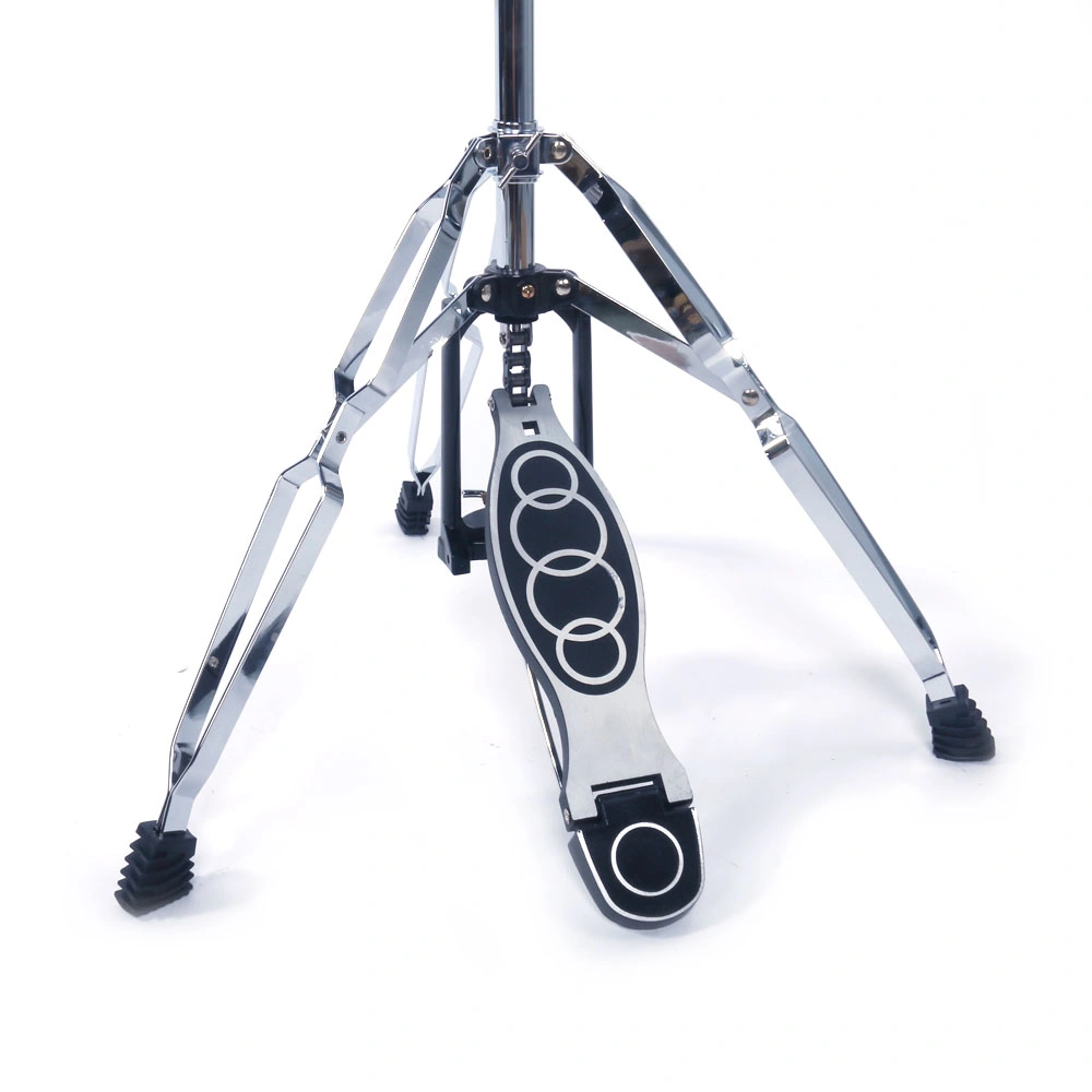 Professional Pedal Control Style Drum High Hat Cymbal Stand with Pedal Silver & Black view 5