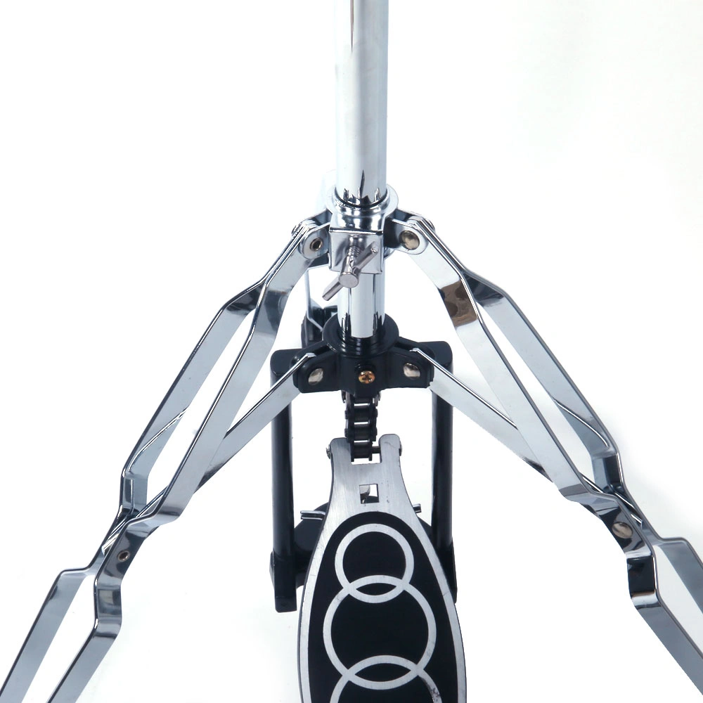 Professional Pedal Control Style Drum High Hat Cymbal Stand with Pedal Silver & Black view 6
