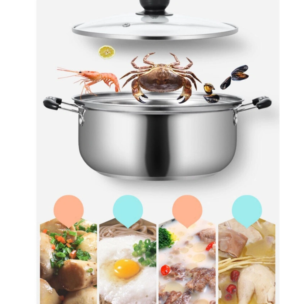 5PCS Stainless Steel Induction Non Stick Cookware Set Stockpot Healthy Cooking Pots view 5