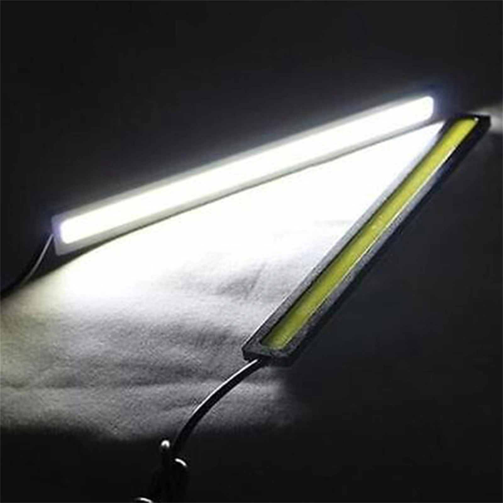 12V COB LED Daytime Running Lights DRL Fog Driving Strip Lamp White US Edition view 14