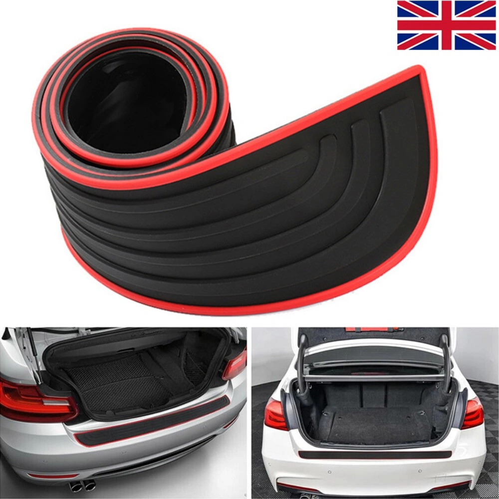 Car Rear Boot Bumper Sill Protector Trim Strip - Rubber Body Guard Plate Cover for UK Hatchback SUV view 2