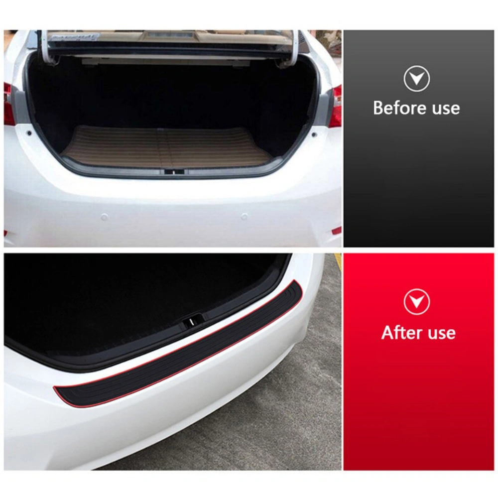 Car Rear Boot Bumper Sill Protector Trim Strip - Rubber Body Guard Plate Cover for UK Hatchback SUV view 4