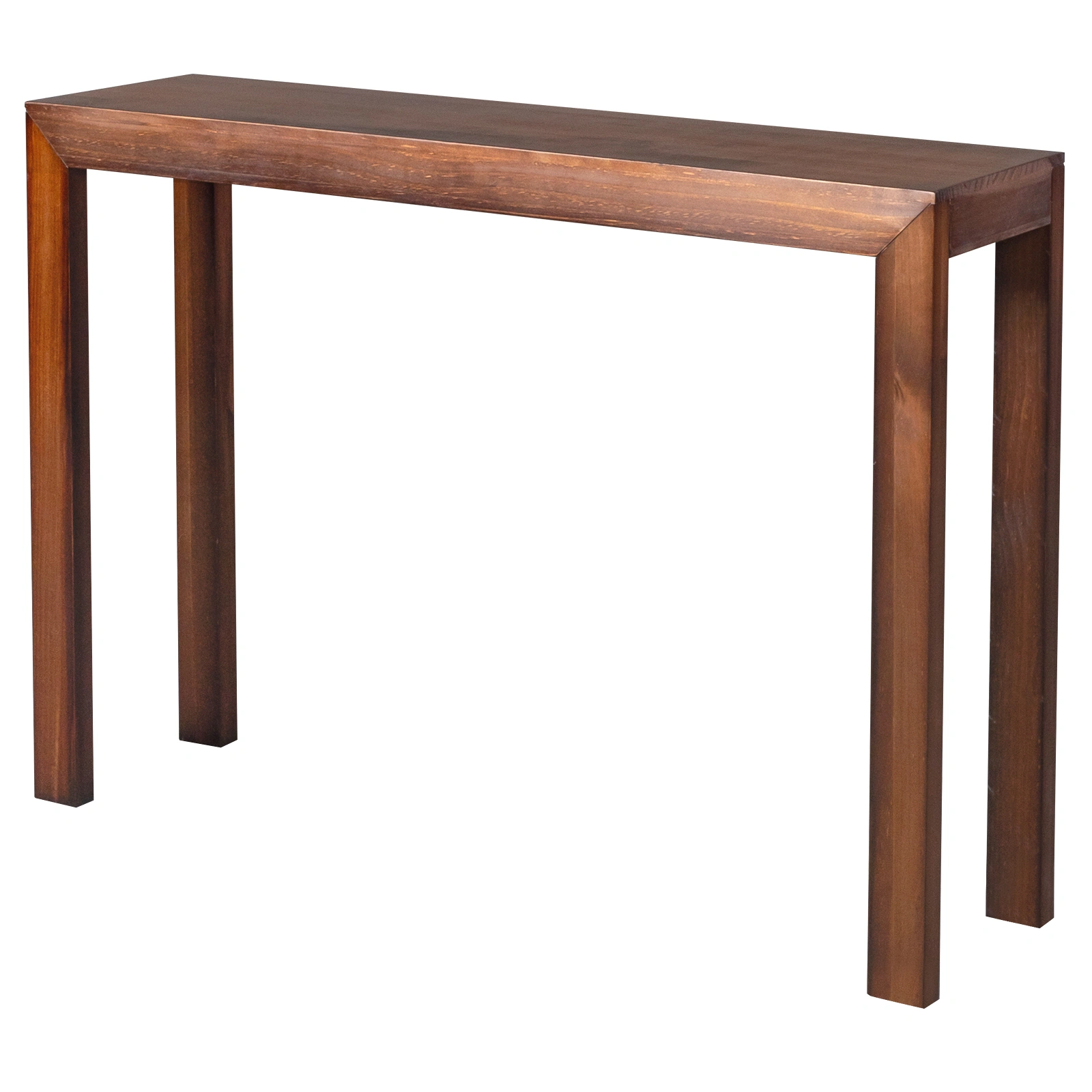 46 inch Pinewood Entryway Table, Console Table Entrance Table, Narrow Sofa Table for Living Room Entryway Hallway, Walnut view 13