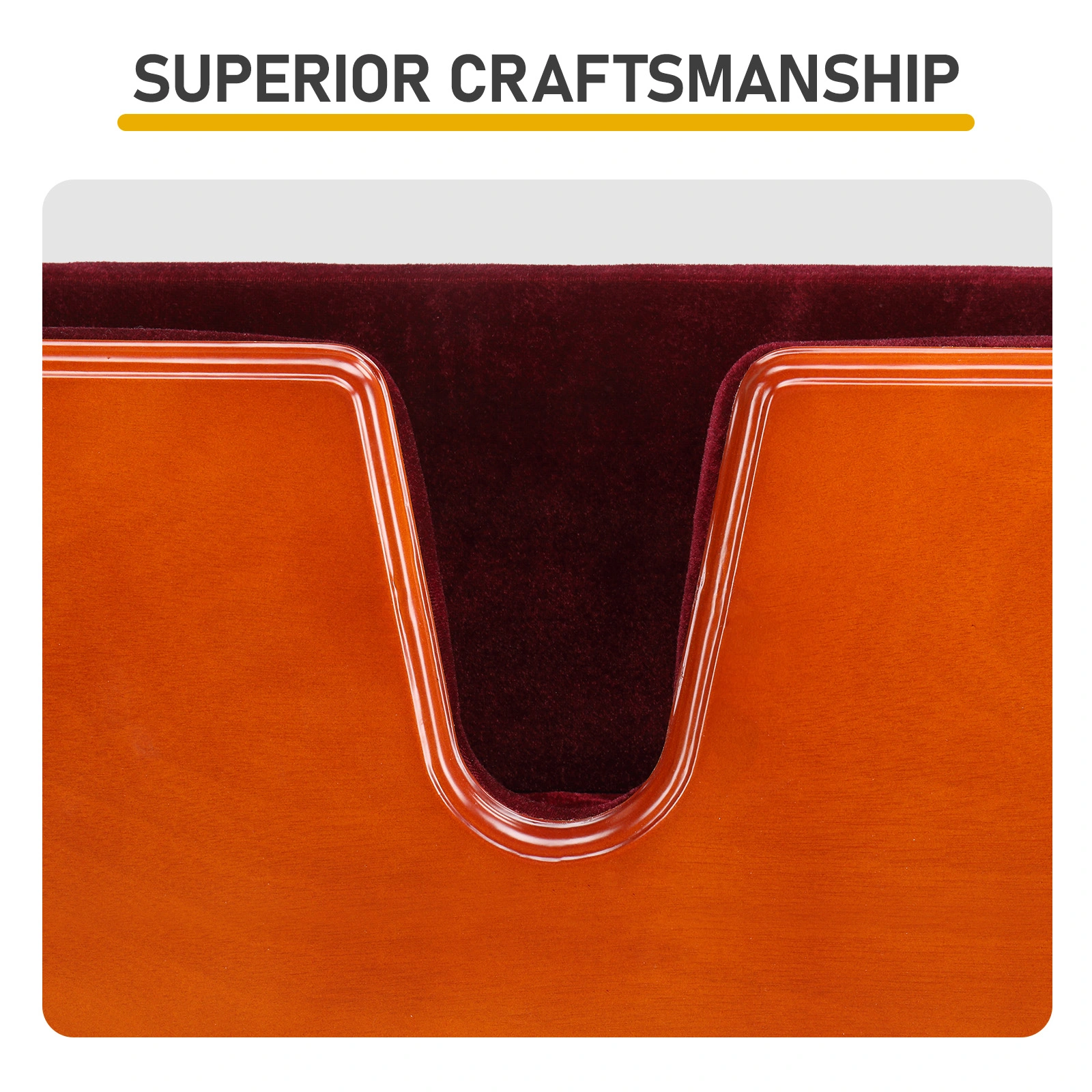4/4 Natural reddish-brown cello base with foam protective layer view 11