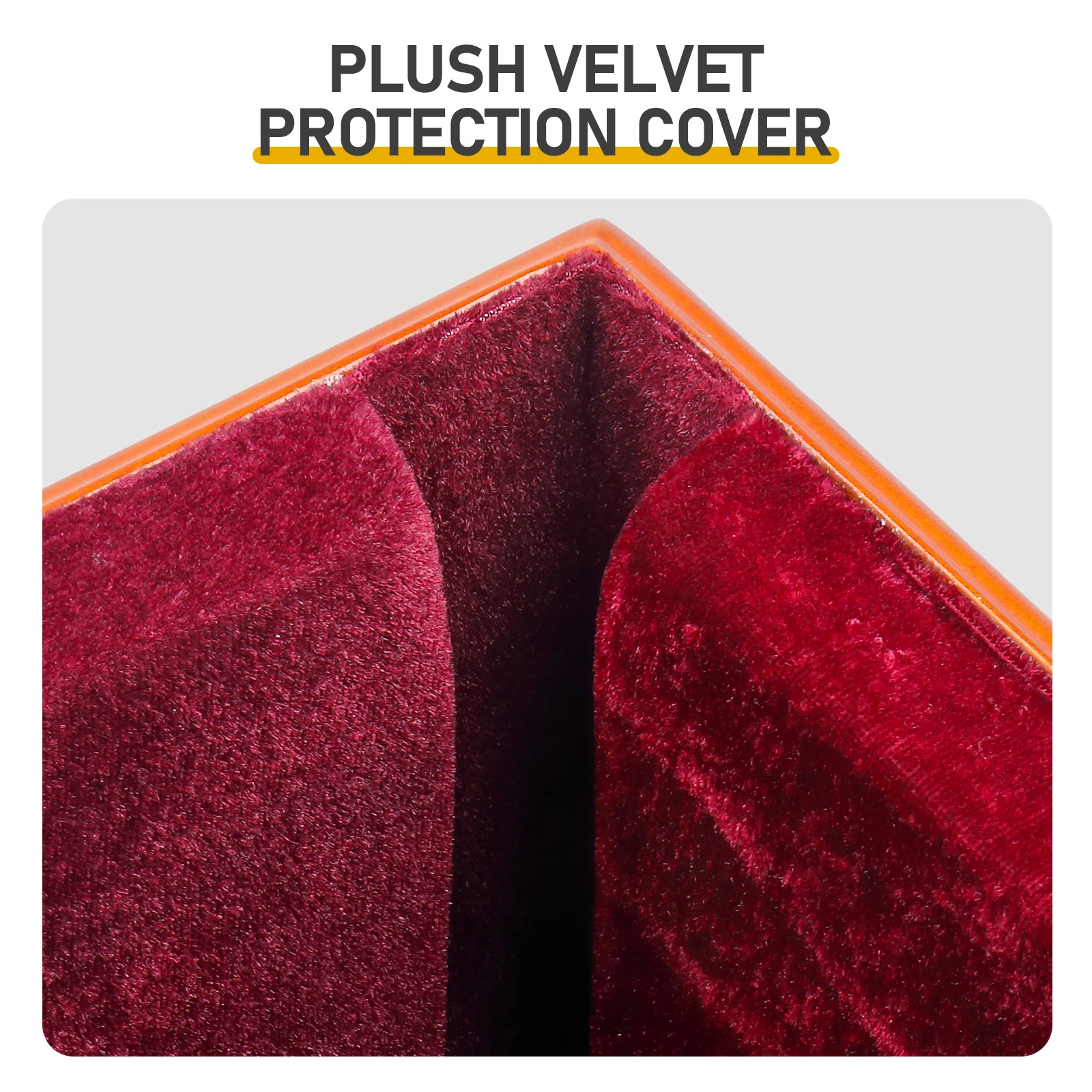 4/4 Natural reddish-brown cello base with foam protective layer view 15