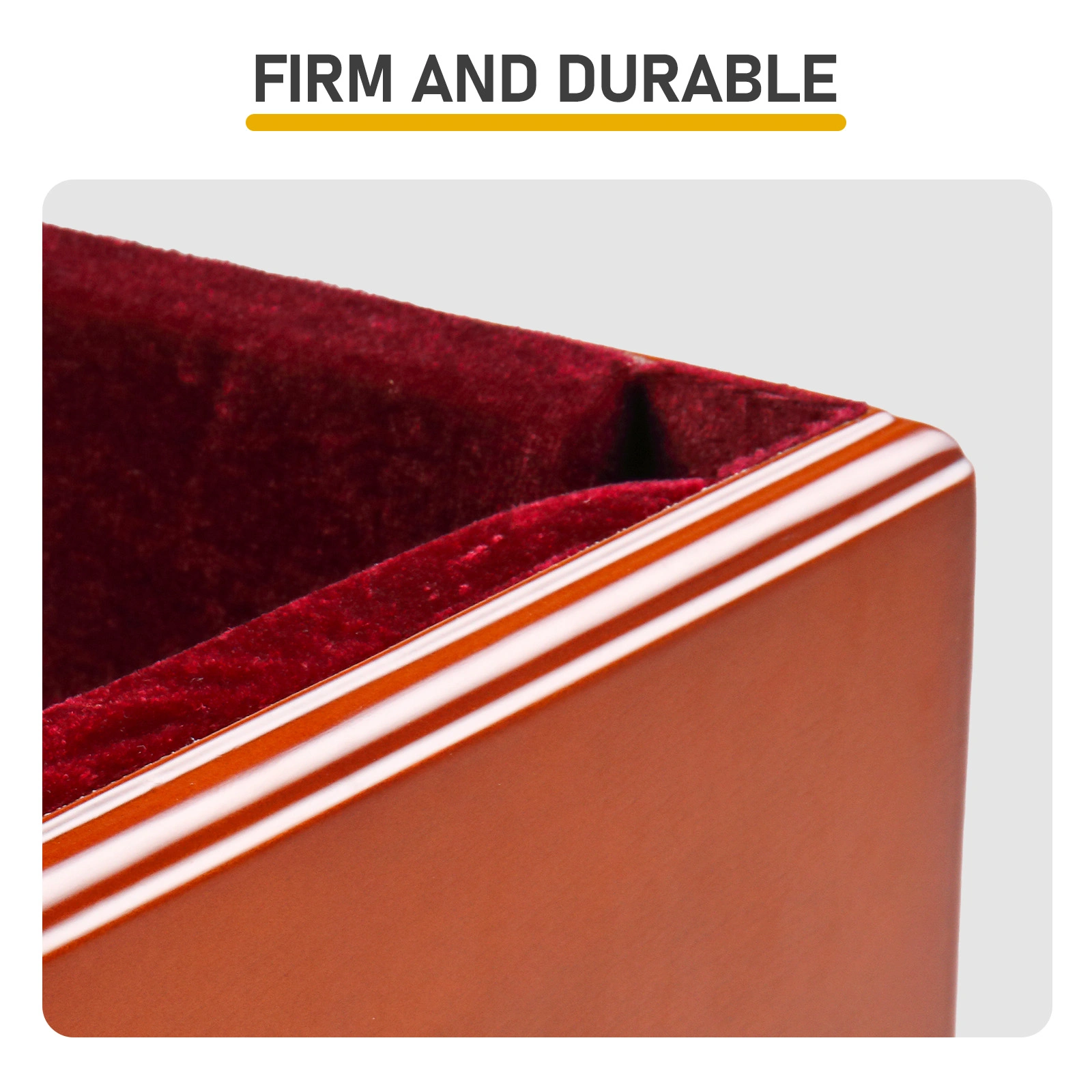 4/4 Natural reddish-brown cello base with foam protective layer view 16