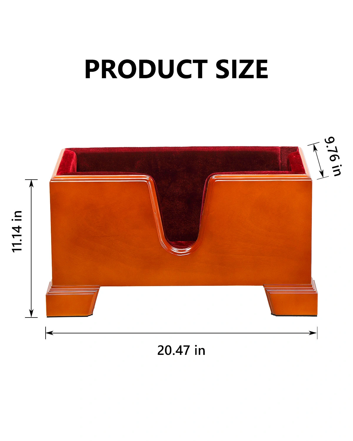 4/4 Natural reddish-brown cello base with foam protective layer view 8