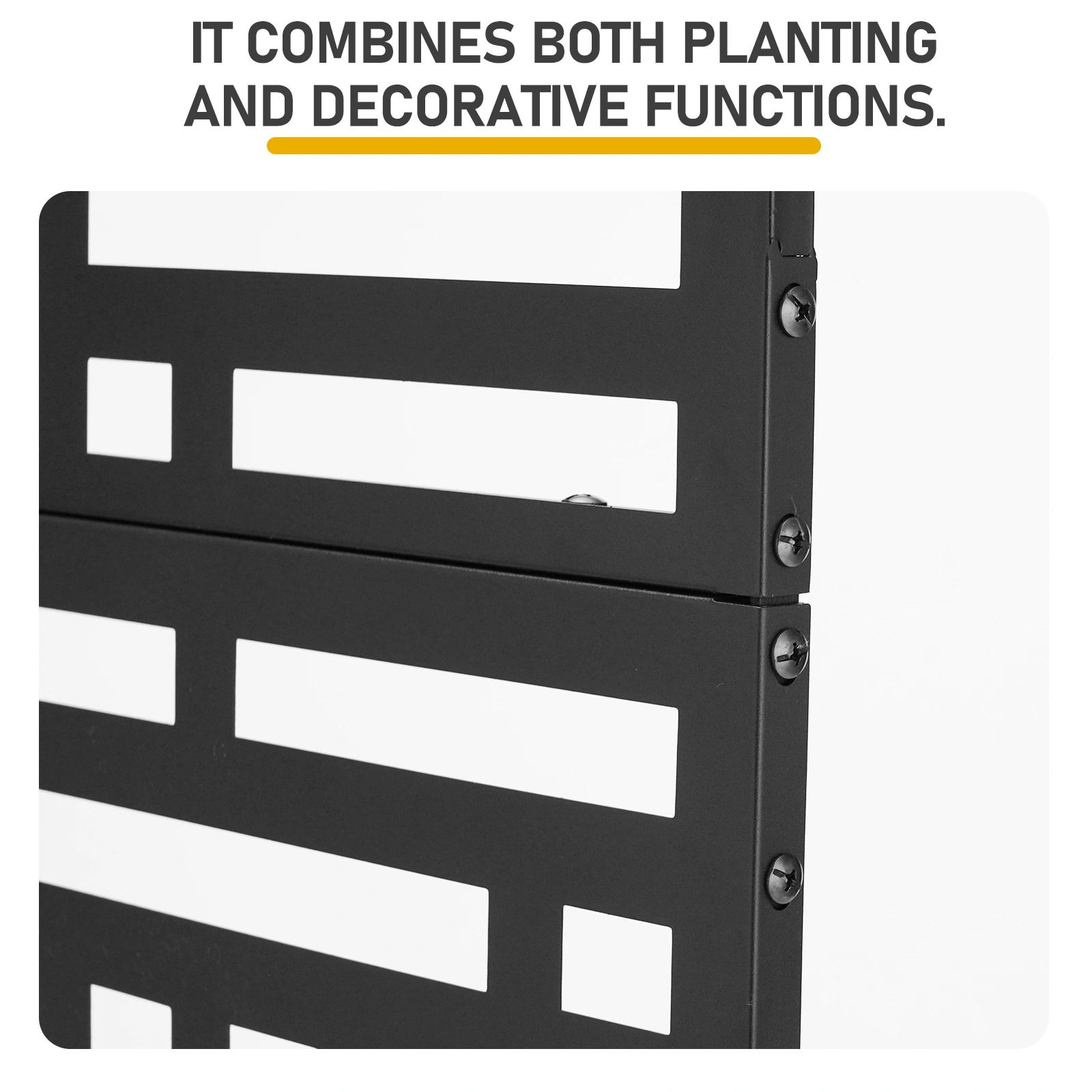 Metal Garden Bed with Trellis, 70 Inch Height Metal Planter Box with Trellis, Garden Box for Climbing Plants Vegetable, Metal Garden Bed with Drainage Holes view 11