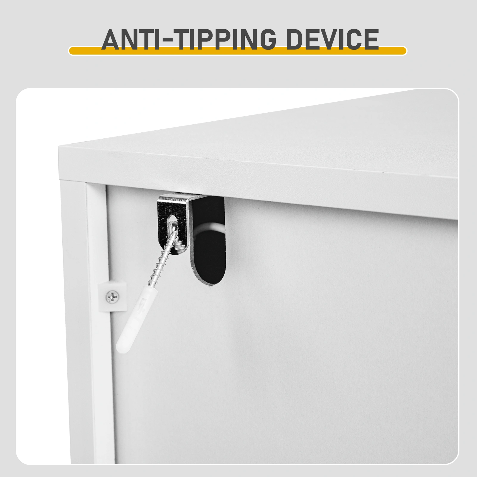 Two-door, polycarbonate sheet shoe cabinet with four internal layers, USB LED strip, and 24 adjustable buttons. Made of particleboard and polycarbonate sheet. Dimensions: 68*40*83.5 cm. White view 10