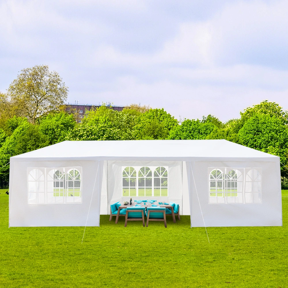3*9m 7-Sided Iron PE Cloth Spiral Pipe Pergola view 10