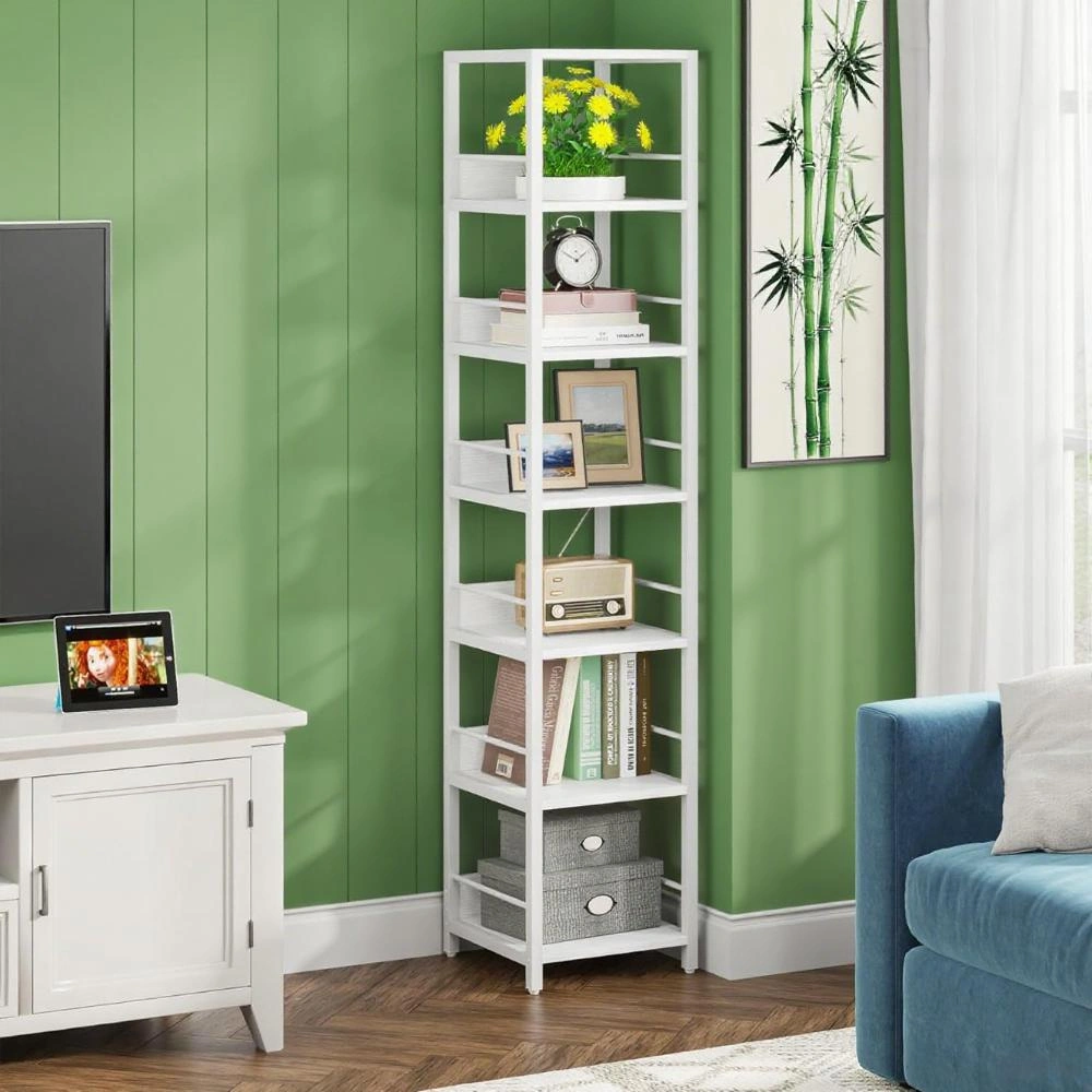 Bookshelf Storage Cabinet, Multi-Tier Open Shelf Organizer Unit for Home Office Living Room view 3