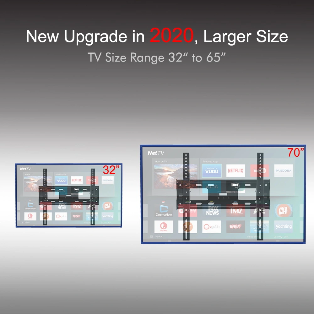 TMW400 TV Wall Mount, Flat Tilting for 32-65" TVs, Includes Built-in Spirit Level view 3