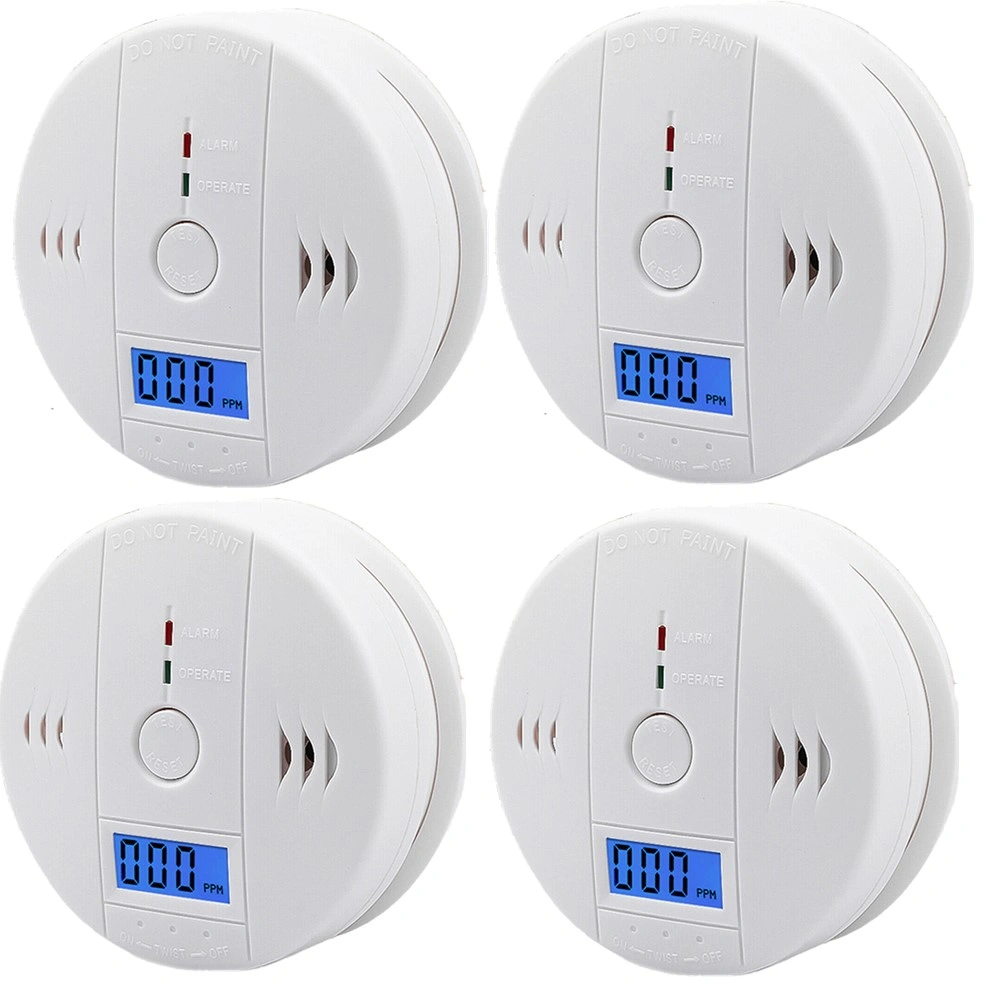 (4 Pack)LCD Display CO Carbon Monoxide Gas Detector Device Home Safety Alarm Detector Platform policies vary; relevant qualifications are attached via link, please do not list products without required qualifications view 12