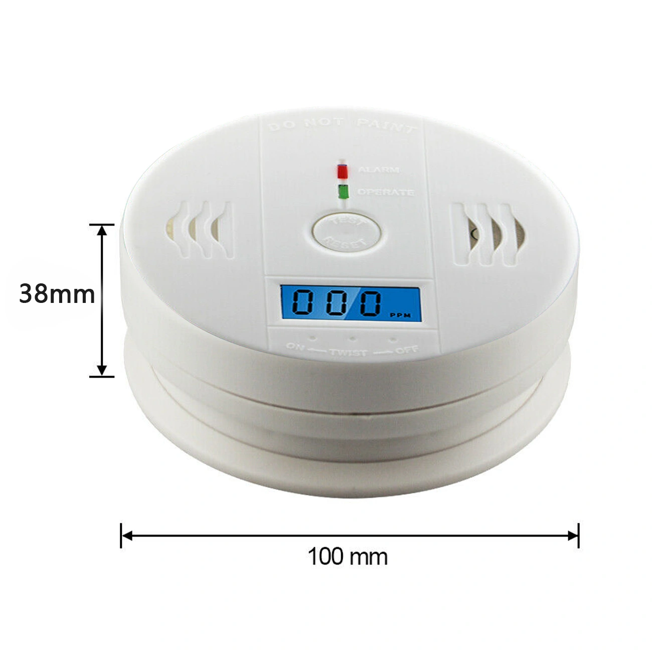 (4 Pack)LCD Display CO Carbon Monoxide Gas Detector Device Home Safety Alarm Detector Platform policies vary; relevant qualifications are attached via link, please do not list products without required qualifications view 2
