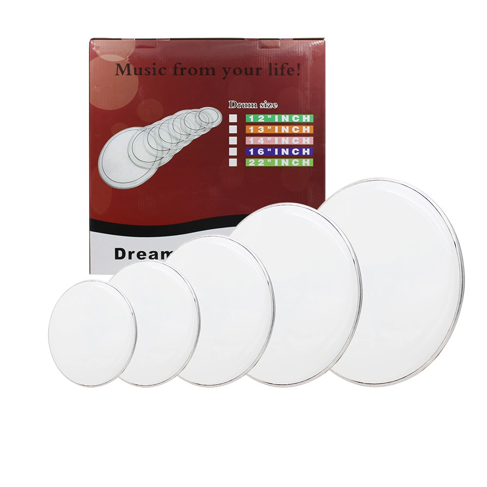 Drum Heads (22", 16", 14", 13", 12") White view 3