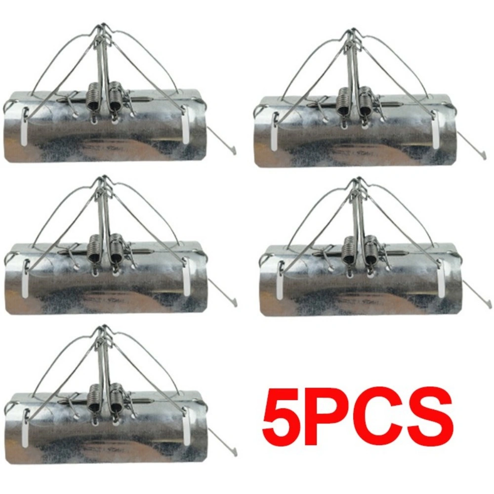 5 Pack Tunnel Mole Traps, Heavy Duty Metal Dual Entry Spring Mole Trap for Garden Yard Lawn Outdoor, Quick Install Effective Pest Control UK view 4